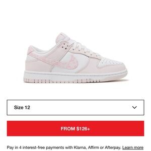 Nike Women's Athletic Shoes - Pink and White